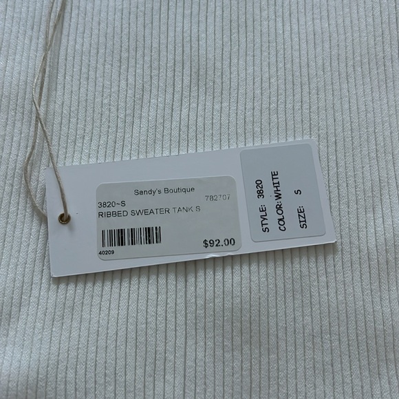 J. Society Ivory Ribbed Sweater Tank - Picture 5 of 5